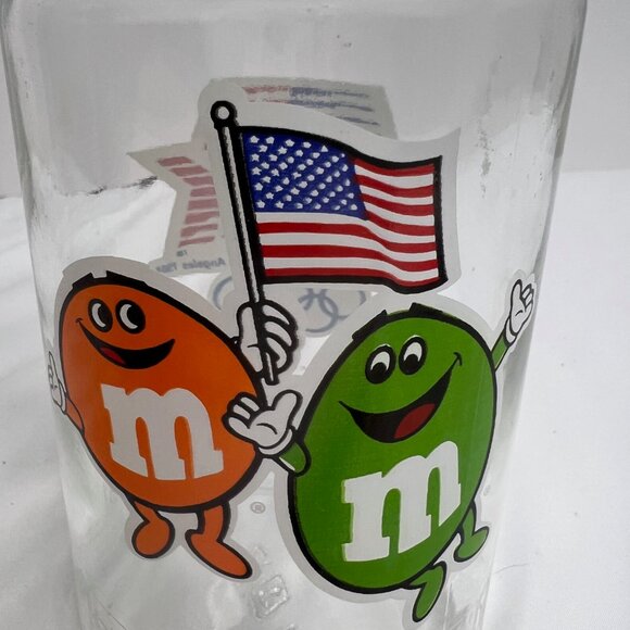 1984 Olympic Commemorative Los Angeles Games XXIII Glass 7.5" M&M Jar Vintage - Picture 4 of 8
